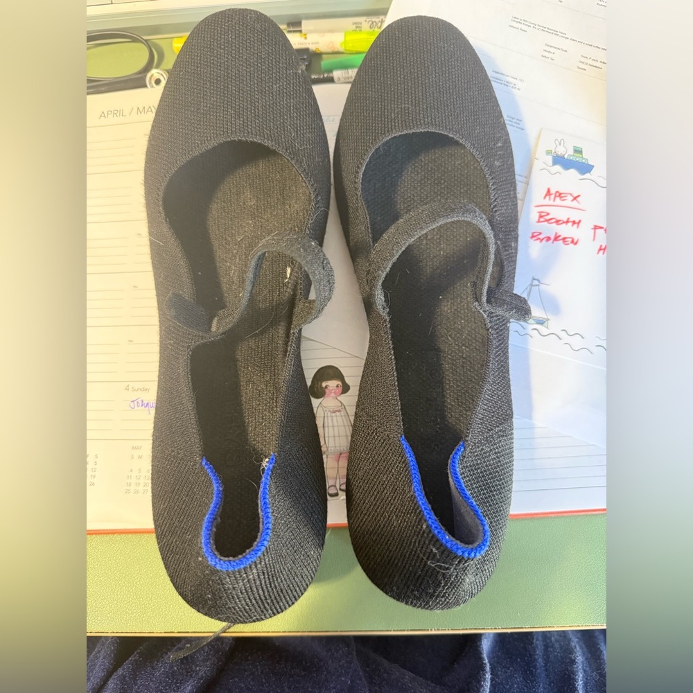 Rothy’s Mary Jane 2 pairs. Black and red.